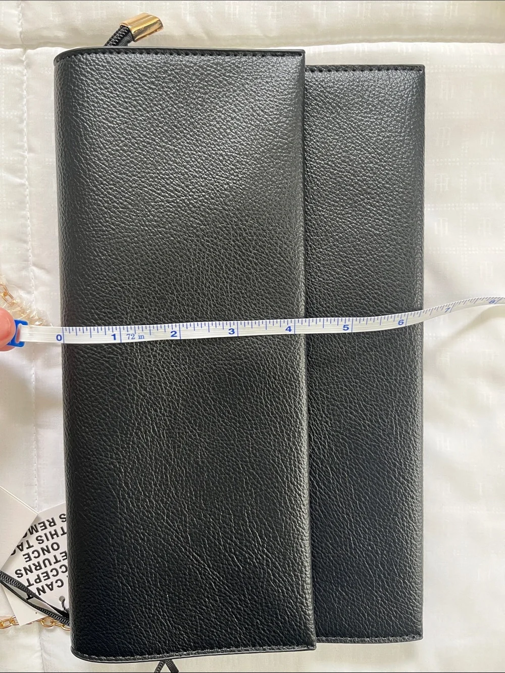 NWT True Decadence Black Chain Strap Crossbody Clutch - Picture 6 of 6